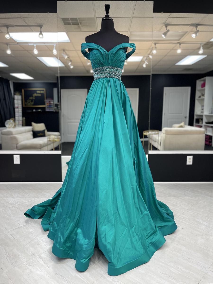 Jovani Couture Gown in Emerald