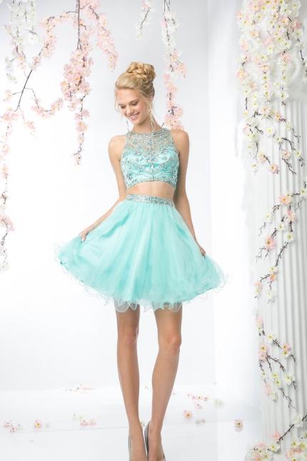CD Two Piece Prom Homecoming Dress