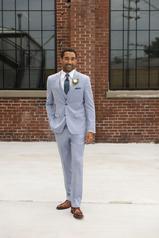 Image of Oxford Blue Stretch Slim Suit