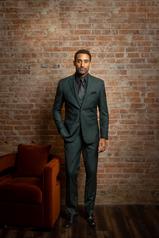 Image of Hunter Green Stretch Slim Suit