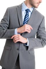 Image of Light Grey Slim Suit