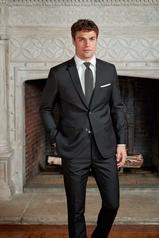 Image of Black Stretch Slim Suit