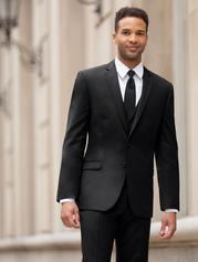 Image of 120's Black Slim Suit