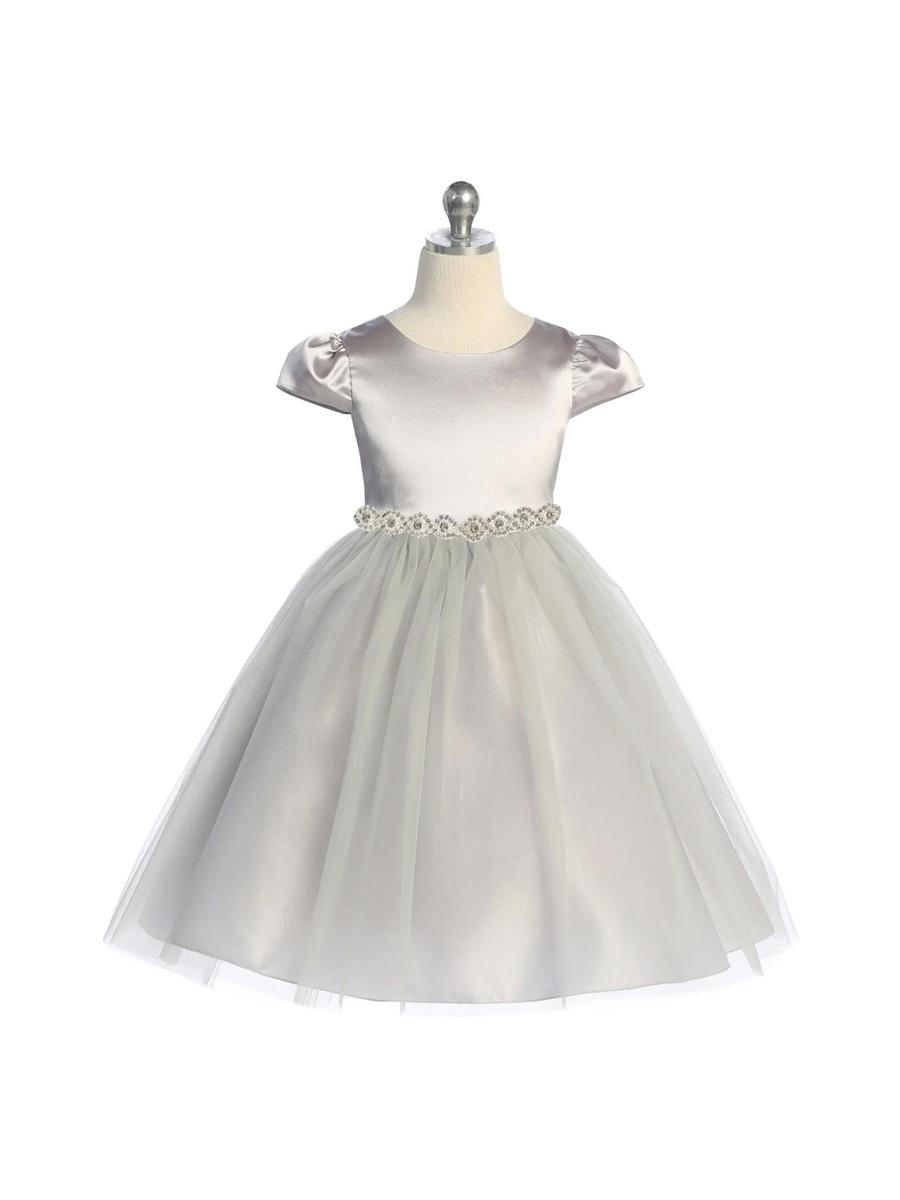 Kid's Dream - Short Sleeve Satin Dress 452-APLUS