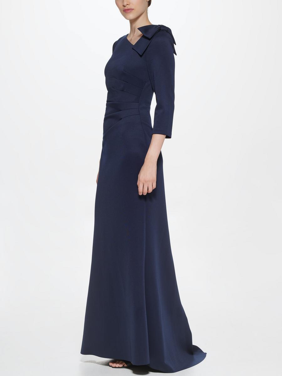 JESSICA HOWARD - Satin Long Sleeve Gown JH1M1340