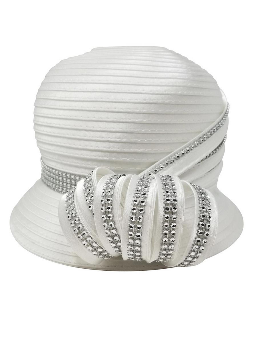 Yurimusa Inc - Rhinestone Swirl Dressy Hat
