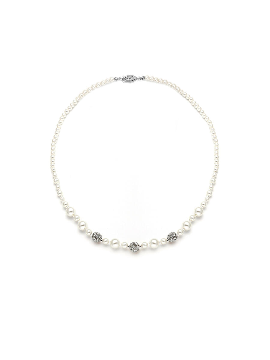 MARIELL - Best Selling Bridal Necklace with Pearls & Rhinest 1125N