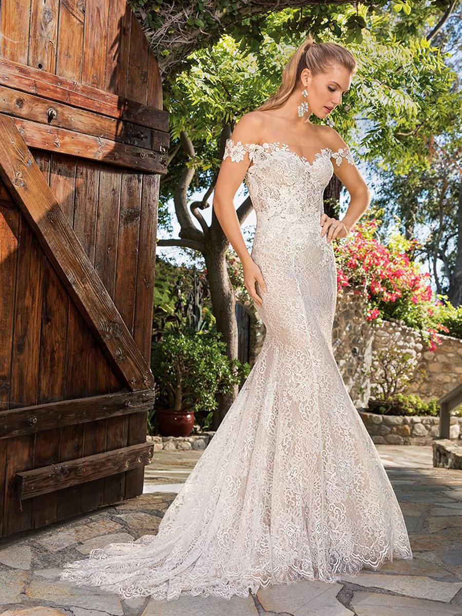 lace sheath bridal gowns