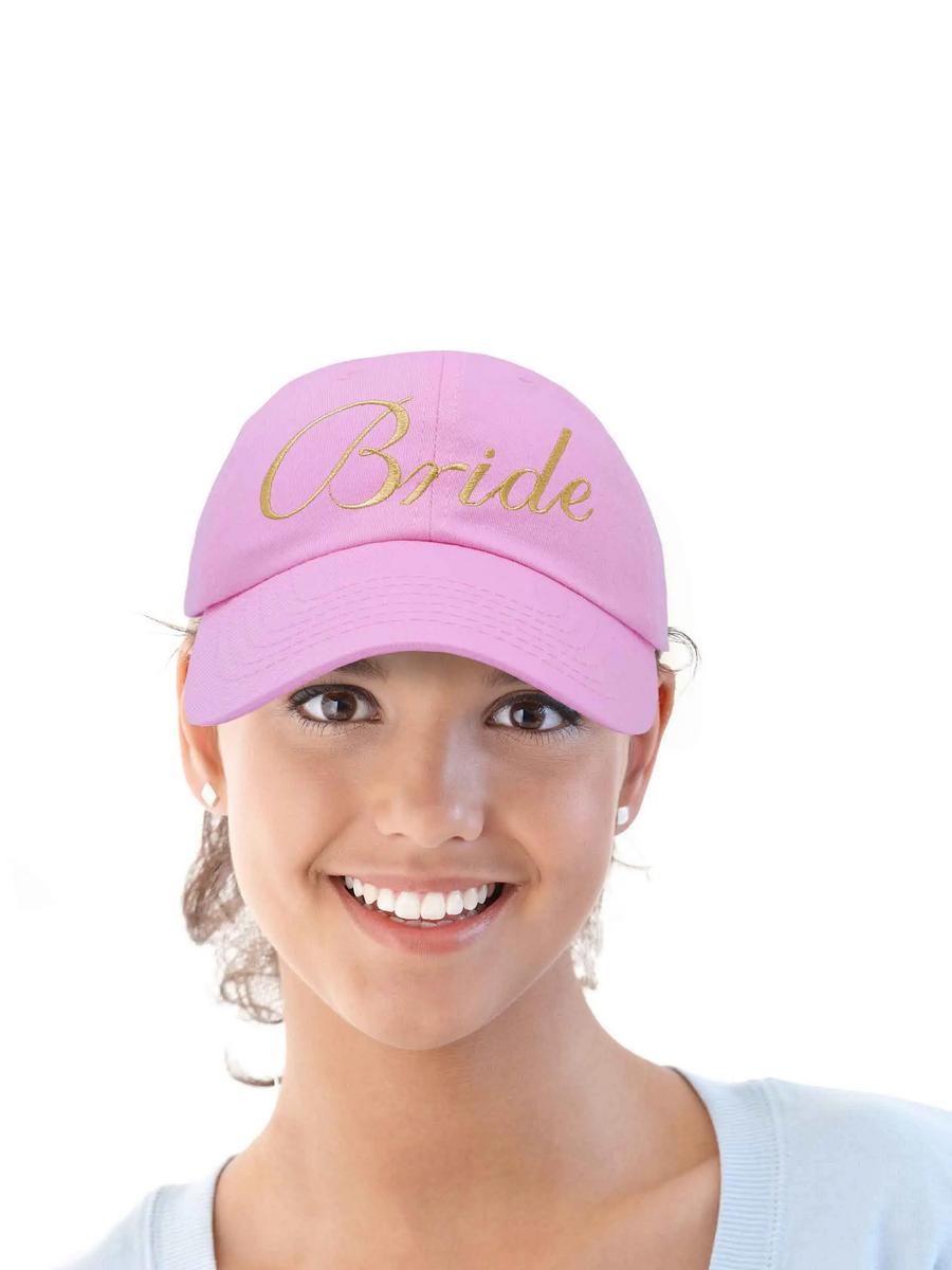 DALIX - Bride Pink Gold Baseball Cap H201PKBRIDE