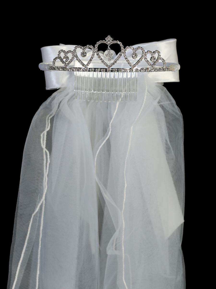 TIP TOP childrens - Tiara With Veil 701T