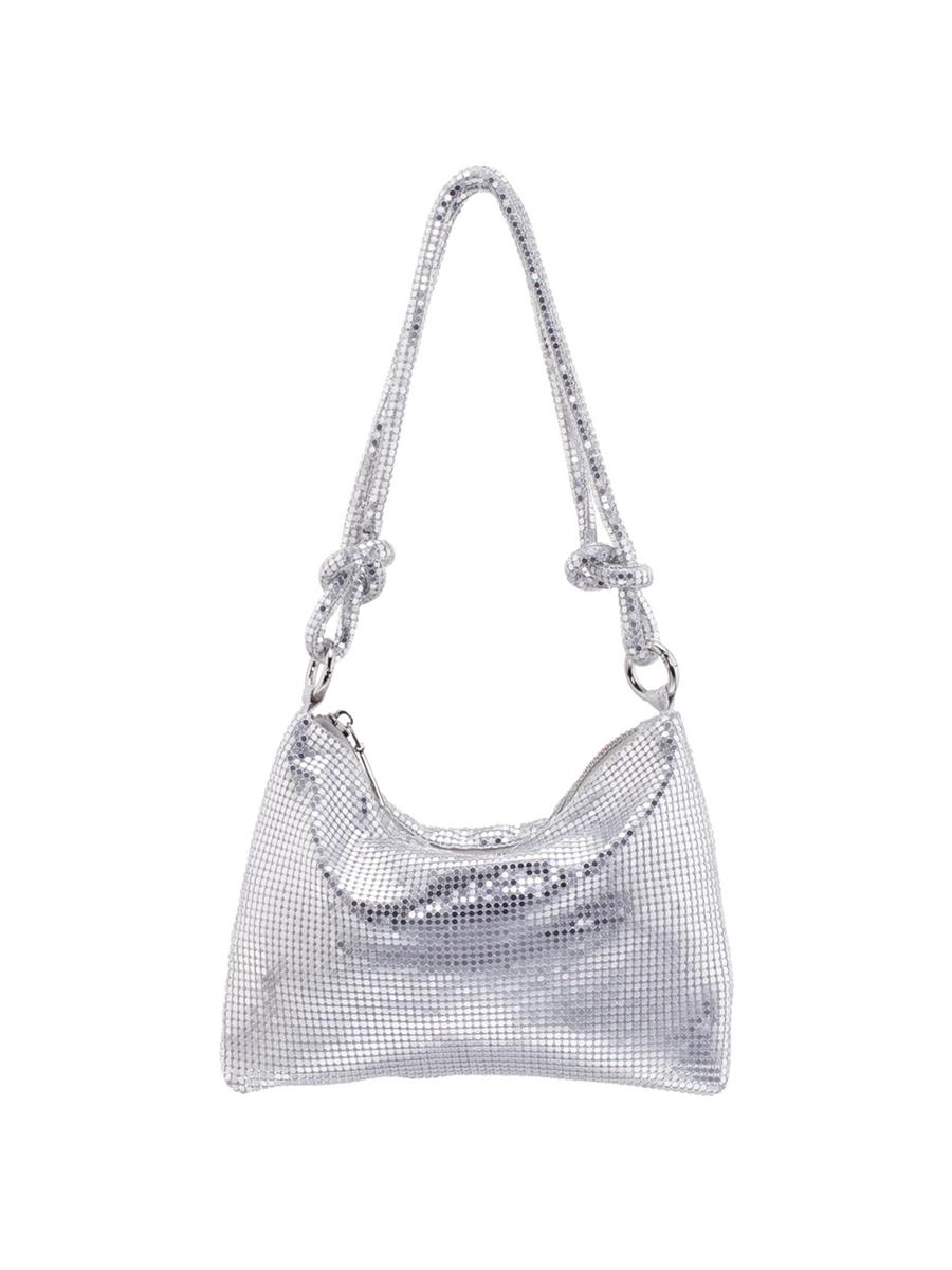 NINA FOOTWEAR CORP - Crystal Mesh Shoulder Bag With knotted Detail SWOO