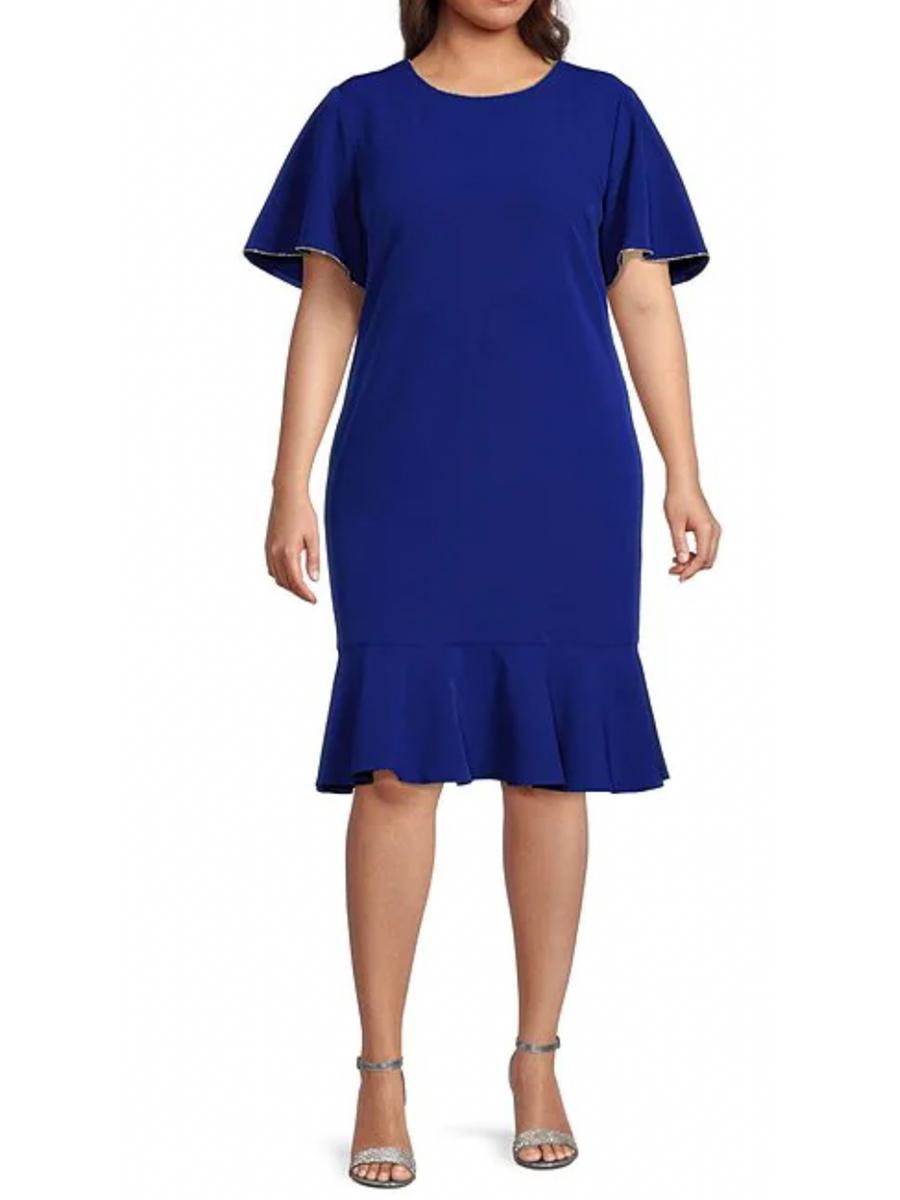 MARINA - Flutter Short Sleeve Dress 297570