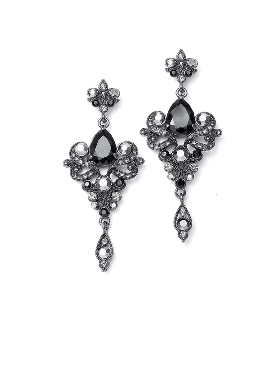 MARIELL - Art Nouveau Cubic Zirconia Earrings