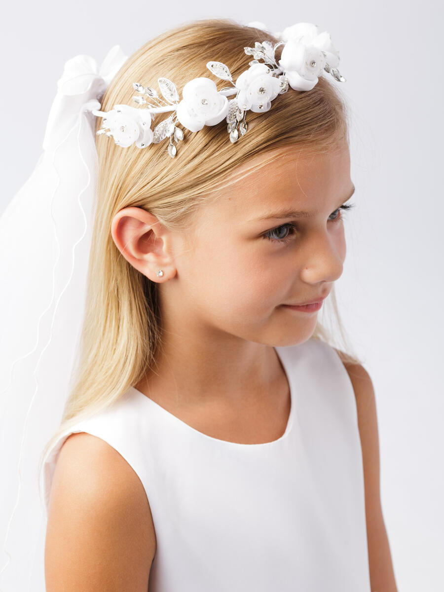 TIP TOP childrens - Flower Crown With Veil