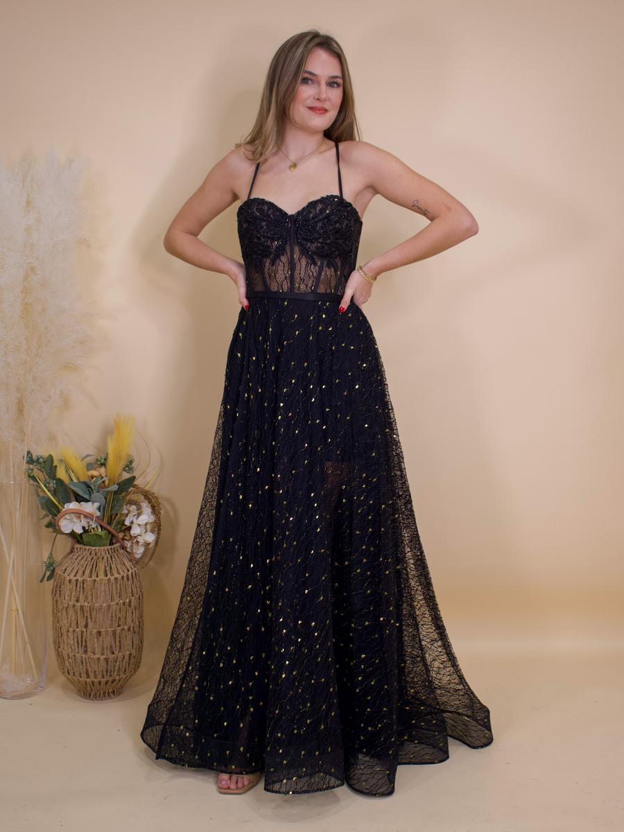 Betsy & Adam, Ltd. - Sweetheart Neck Illusion Bodice Gown A25613