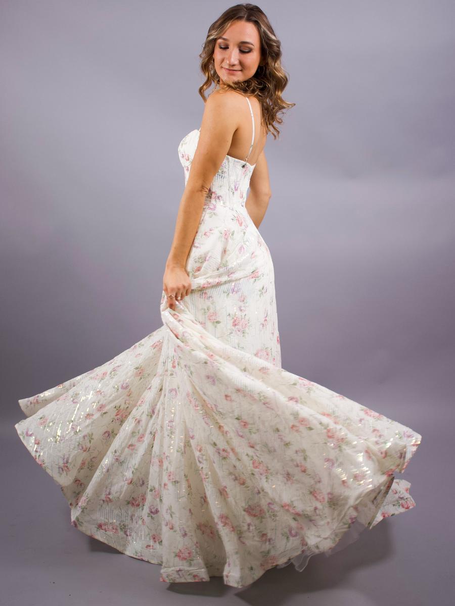 Dave and Johnny - Print Gown 10391