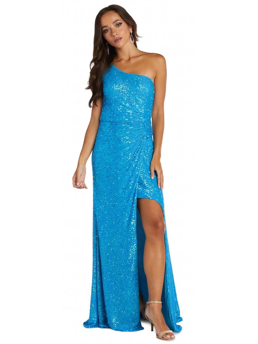 MORGAN & CO - Sequin Ruched Waist Gown