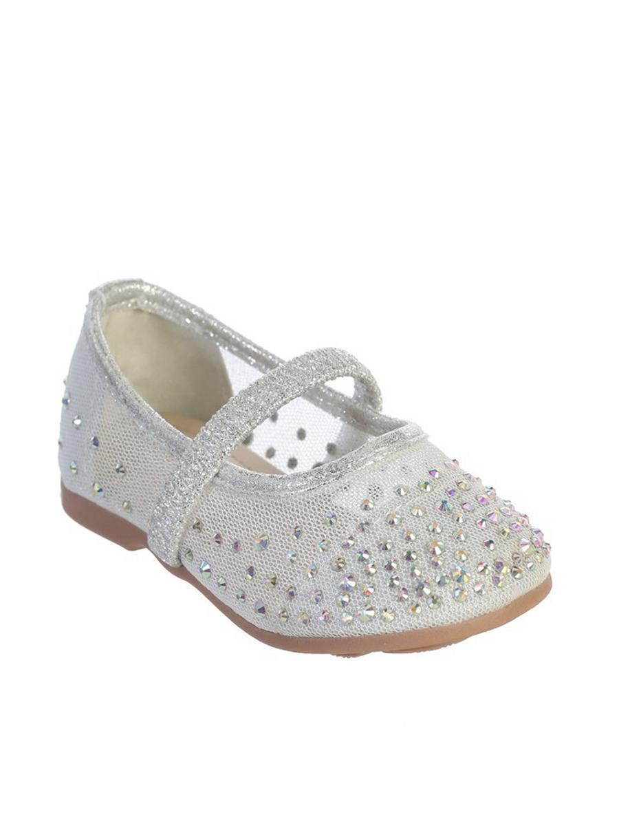 TIP TOP childrens - Mesh Flats With Elastic Strap Rhinestone S135