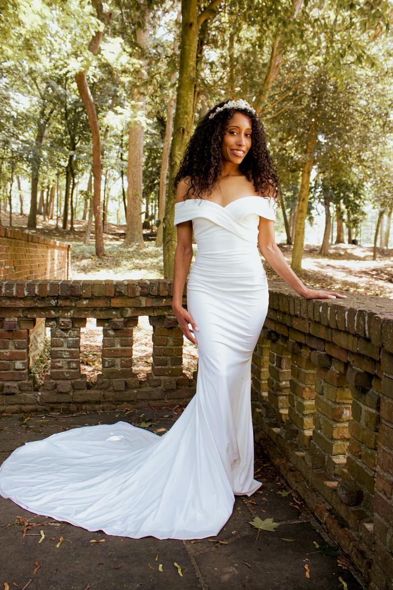 La Femme - Off The Shoulder Bridal Gown J2013