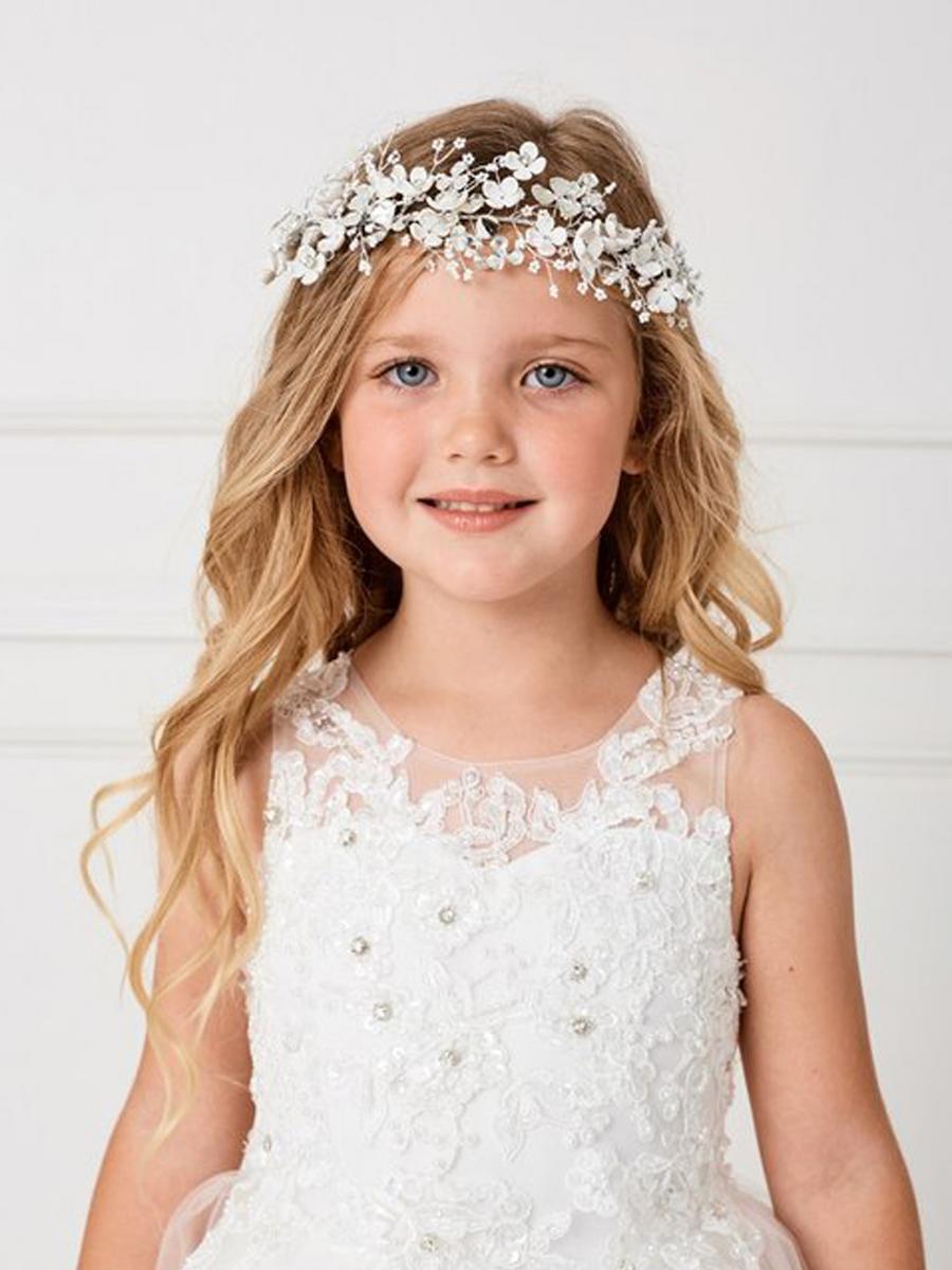 TIP TOP childrens - Wire Floral Headpiece With Satin Ties 150