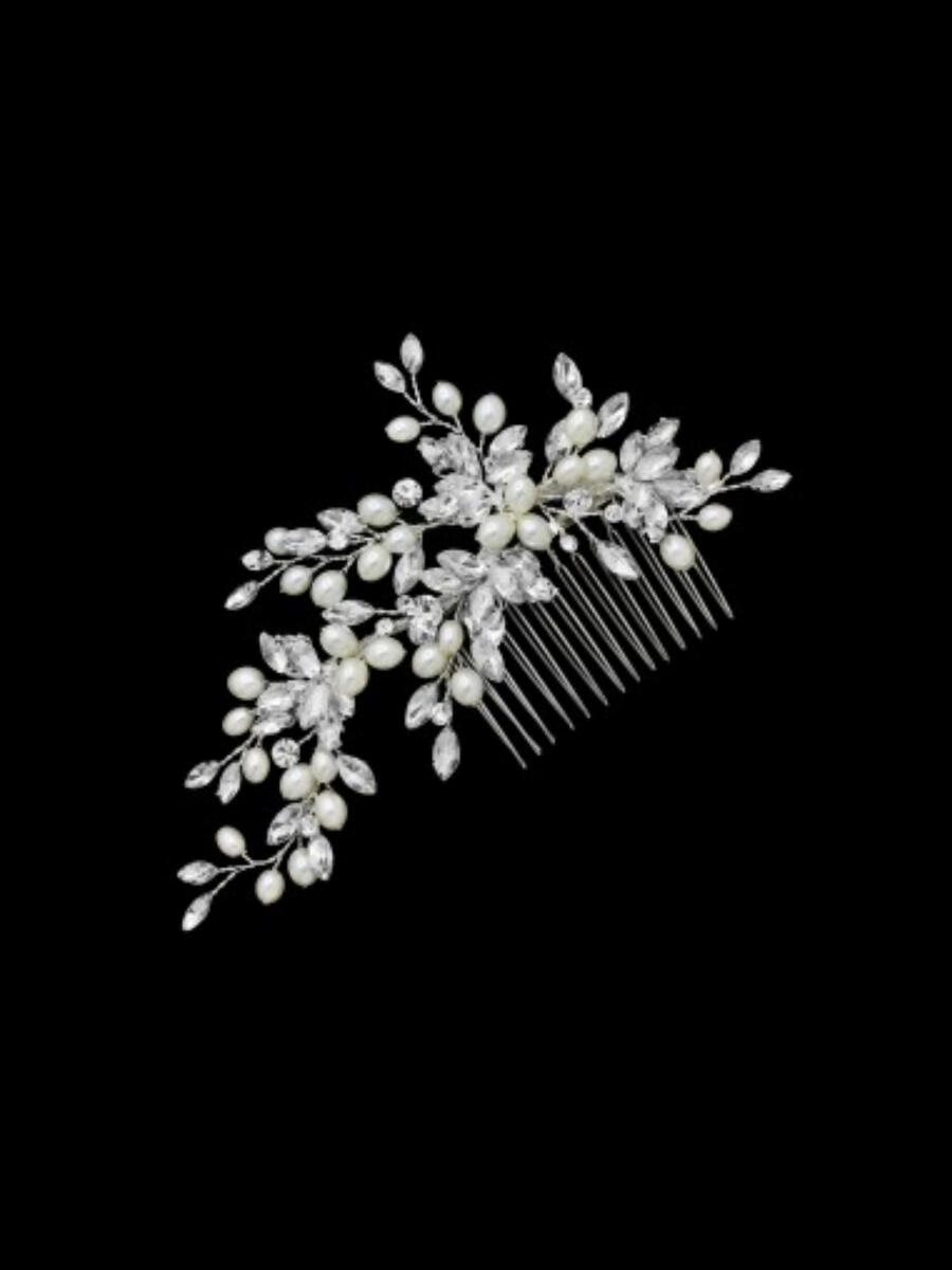 DS BRIDAL    DAE SUNG . - Hair Comb with Rhinestones R5-6052
