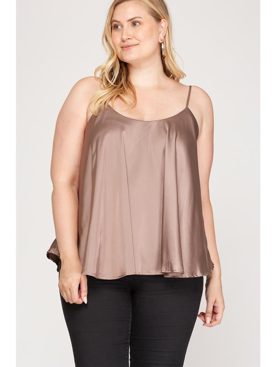 SHE AND SKY - Satin Cami Top PSS8033