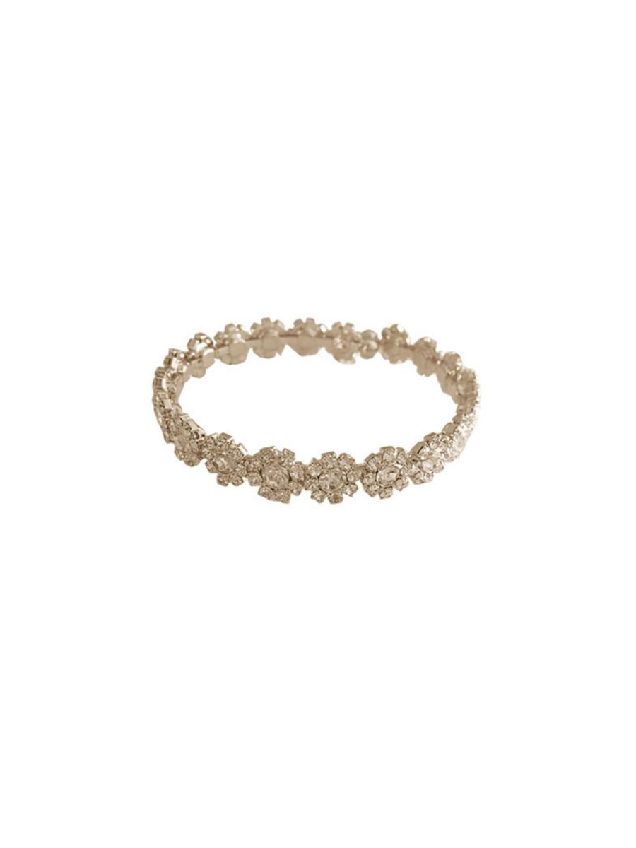 PIN &TUBE - Rhinestone Flower Bracelet SKB8501