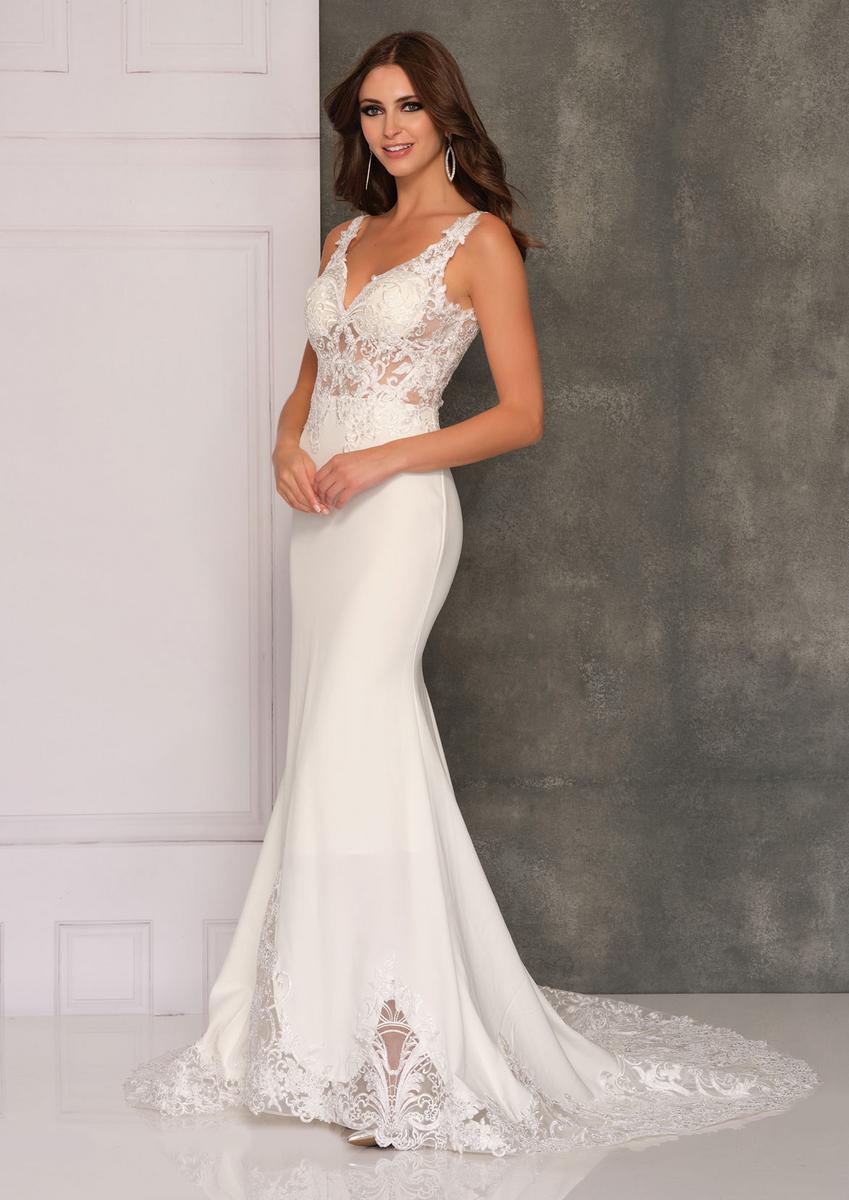 Dave and Johnny - Illusion Bodice Bridal Gown