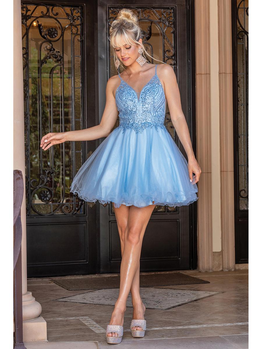 Dancing Queen - Tulle Fit And Flare Dress Embroidered Bodice 3308