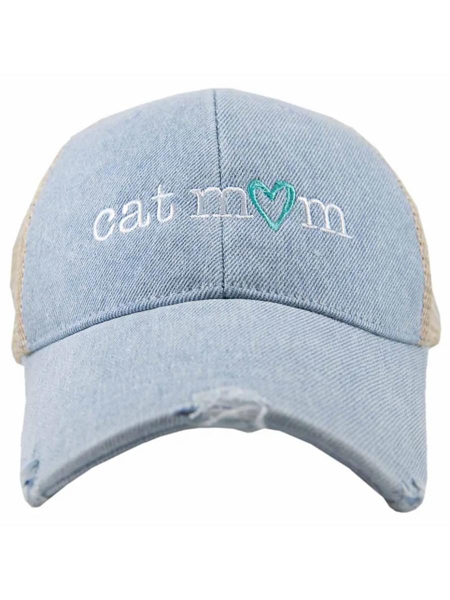 KATYDID COLLECTION - Cat Mom Denim Hat 551