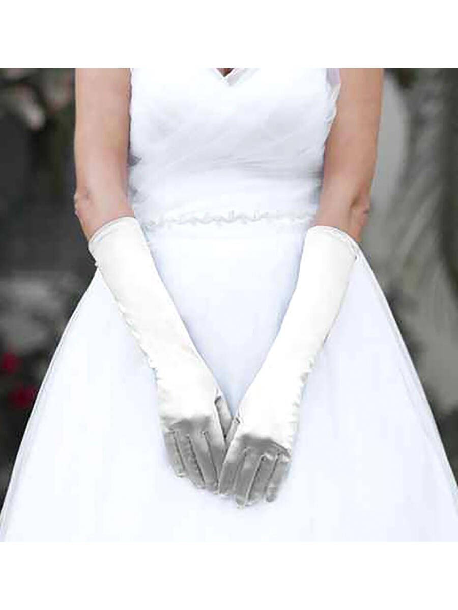 WONA TRADING INC - Medium Satin Wedding Gloves GL38