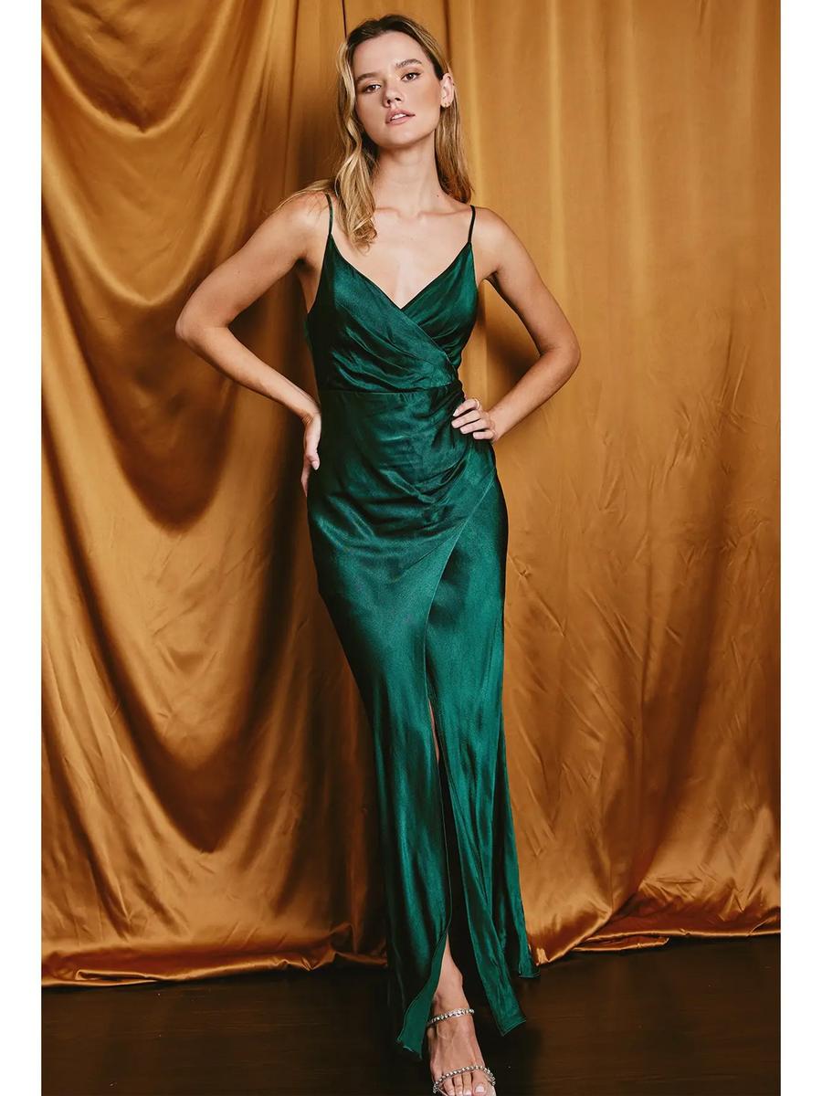 Dress Forum - Spaghetti Strap Ruched Gown FD10782-CP
