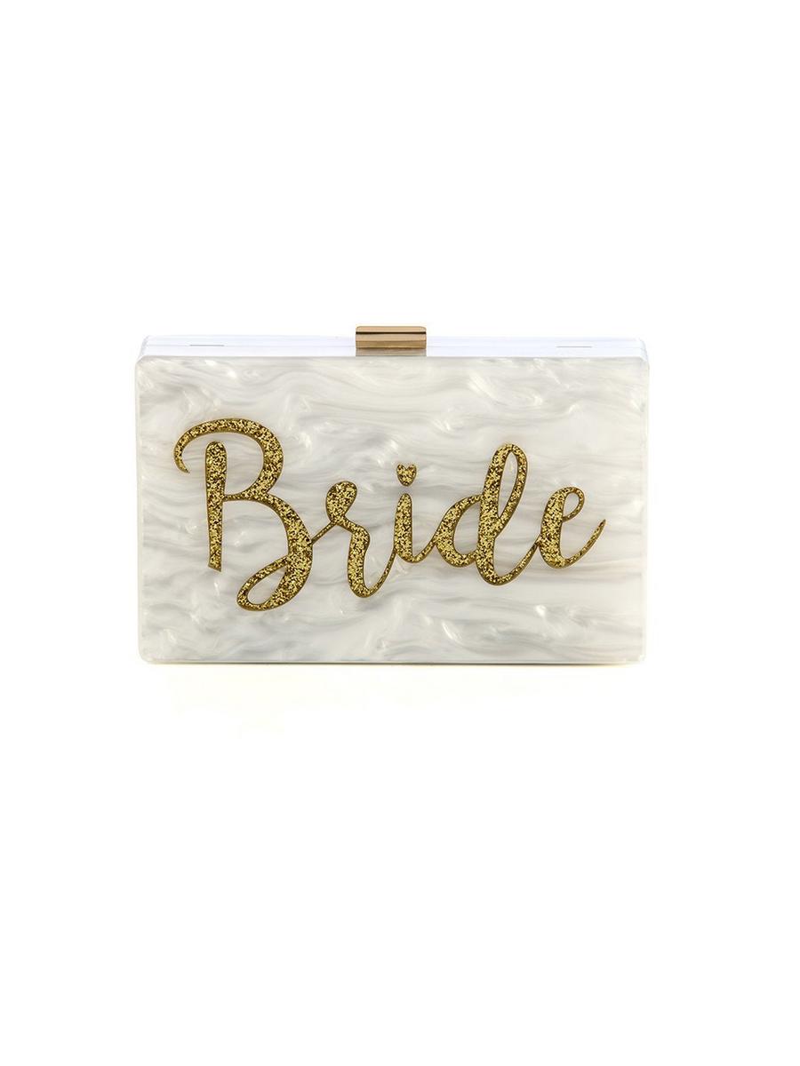 Shiraleah - Bride Minaudiere Acrylic Bag