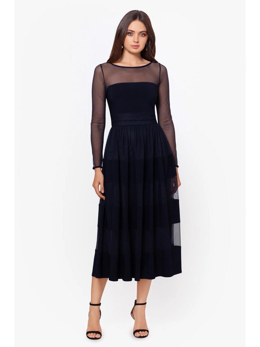 Betsy & Adam, Ltd. - Long Sleeve Midi Dress