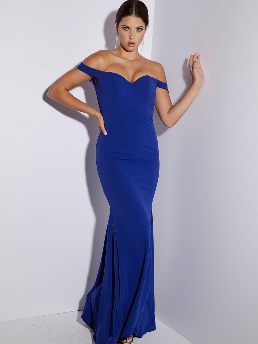 Fashion Eureka - Jersey Off The Shoulder Gown