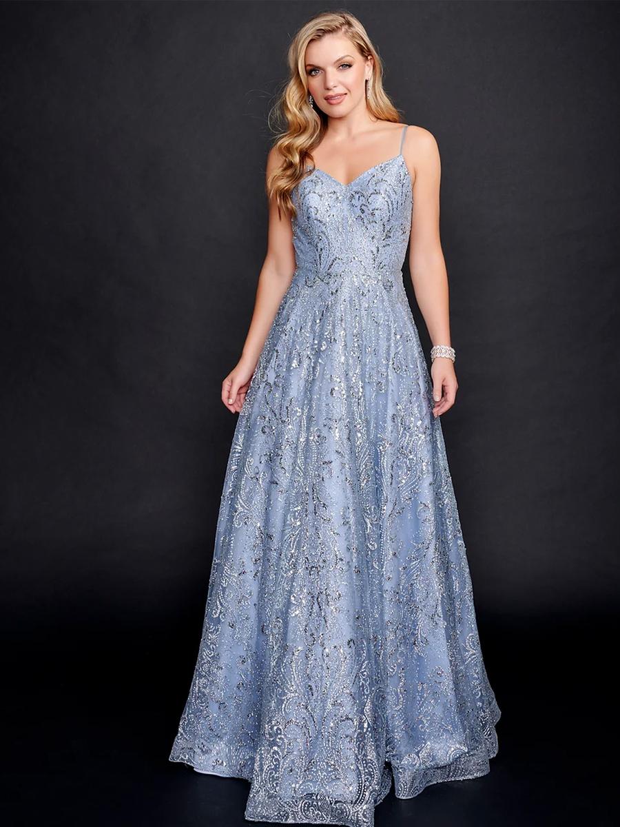 Nina Cannacci - Glitter Sequin Gown 4304