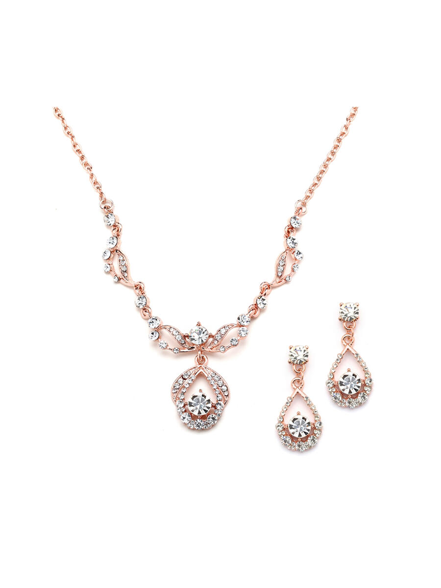MARIELL - Vintage Crystal Necklace and Earrings Set 4554S