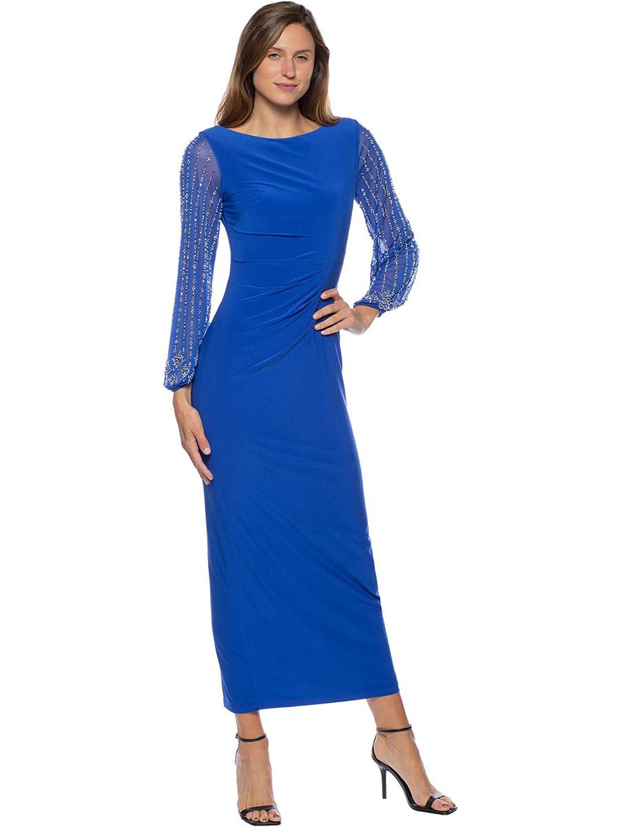 MARINA - 3/4 Sleeve Illusion Lace Dress 290159