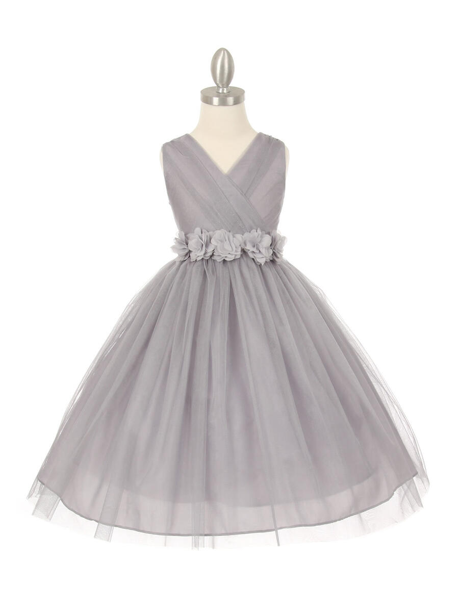 Cinderella Couture - Crystal Tulle VNeck Dress 1220