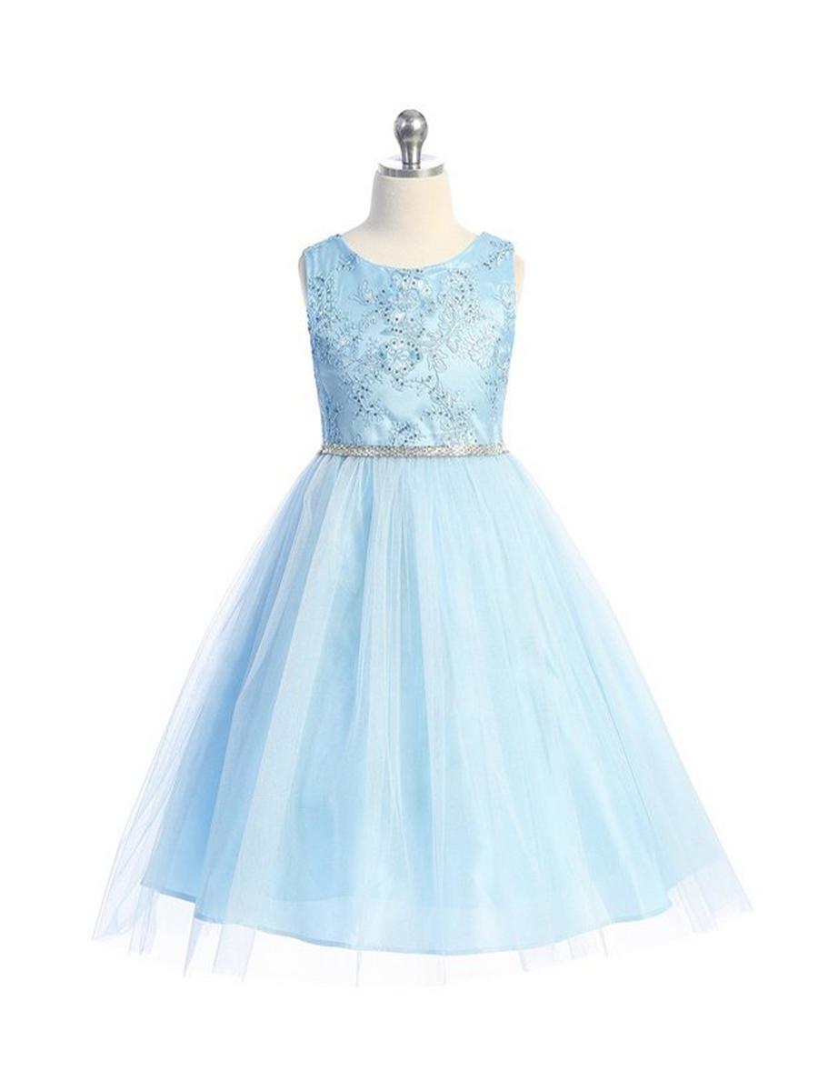 MY BEST KIDS - Tulle Beaded Embroidered Bodice Dress 412