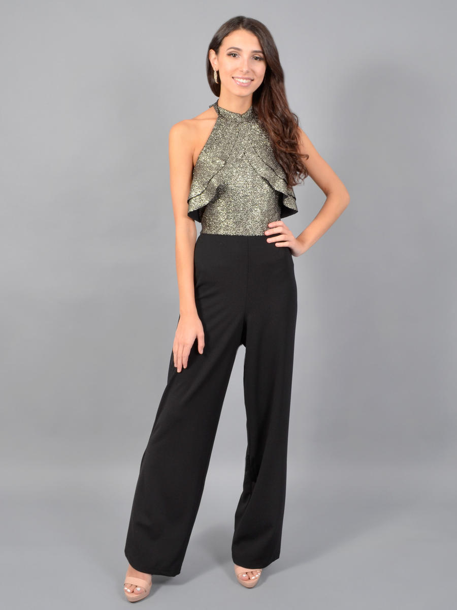 bebe halter jumpsuit