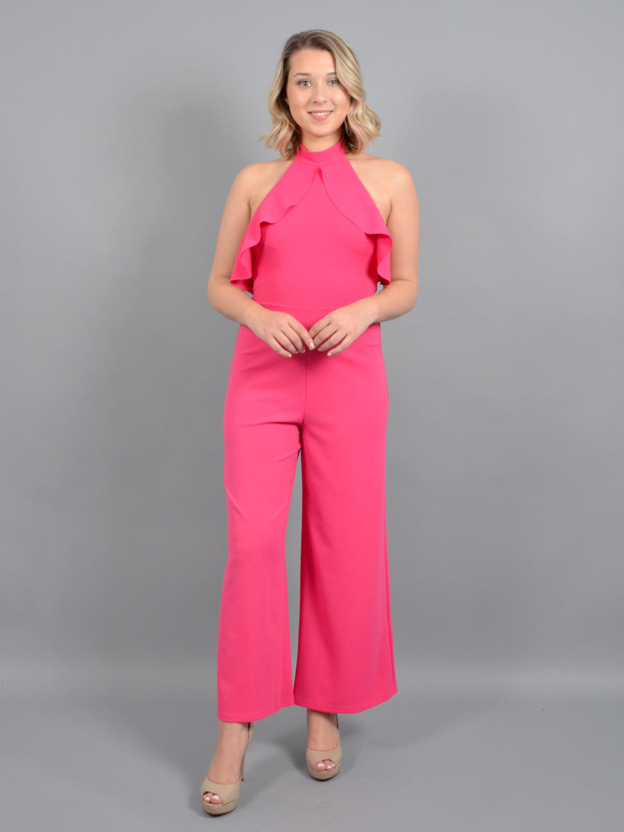 pink high neck jumpsuit