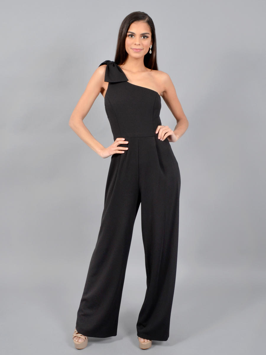 bebe one shoulder jumpsuit