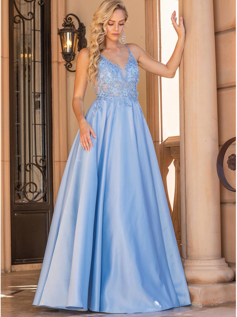 Dancing Queen - A Line Illusion Bodice Gown 4326