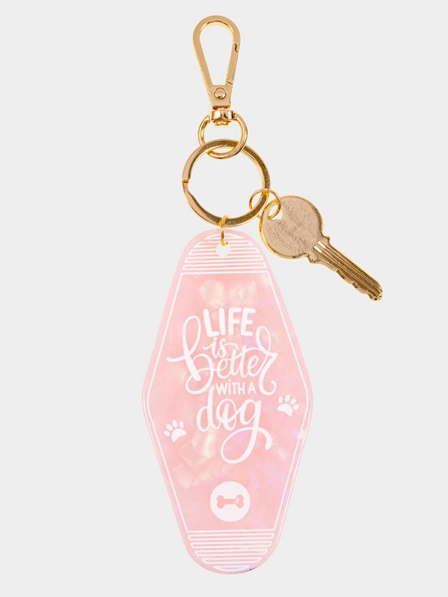 WONA TRADING INC - Acrylic Life is Better With a Dog Keychain