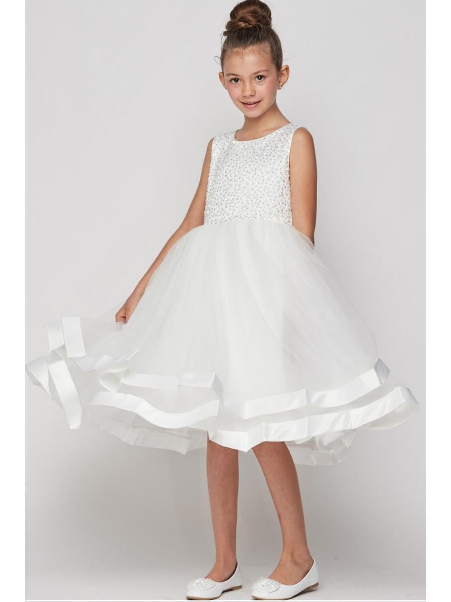 Cinderella Couture - Sleeveless Ribbon Back Dress 9031
