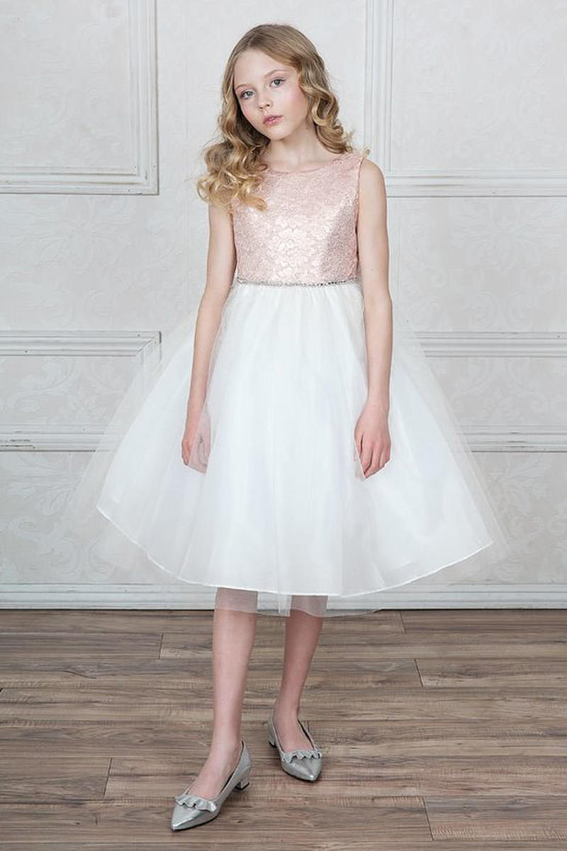 CALLA COLLECTION USA INC. - Lace Bodice Tulle Bow Dress