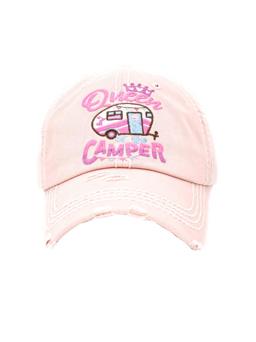 WONA TRADING INC - Queen of the CAMPER Vintage Baseball Cap