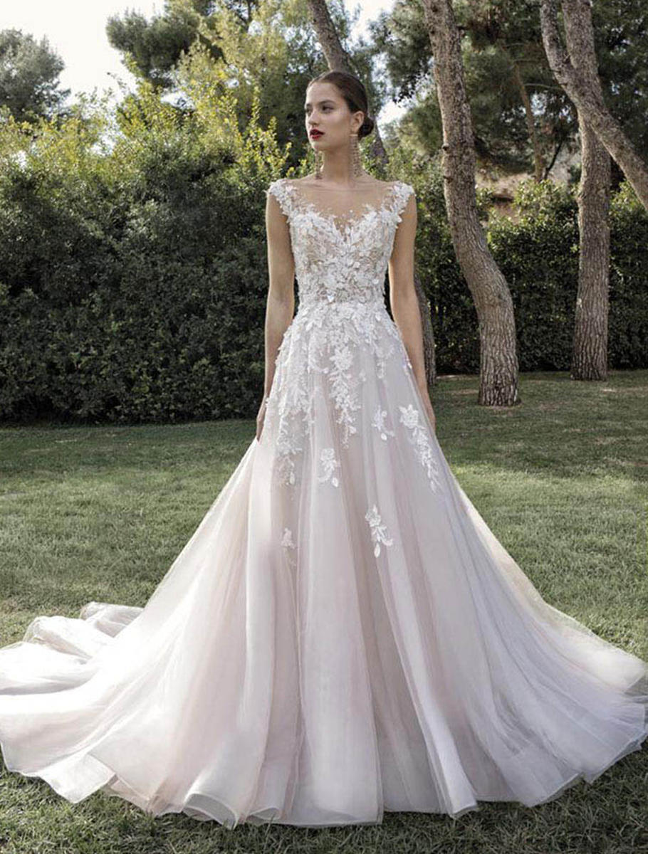 Demetrios Bridal - Illusion Lace Bridal Gown