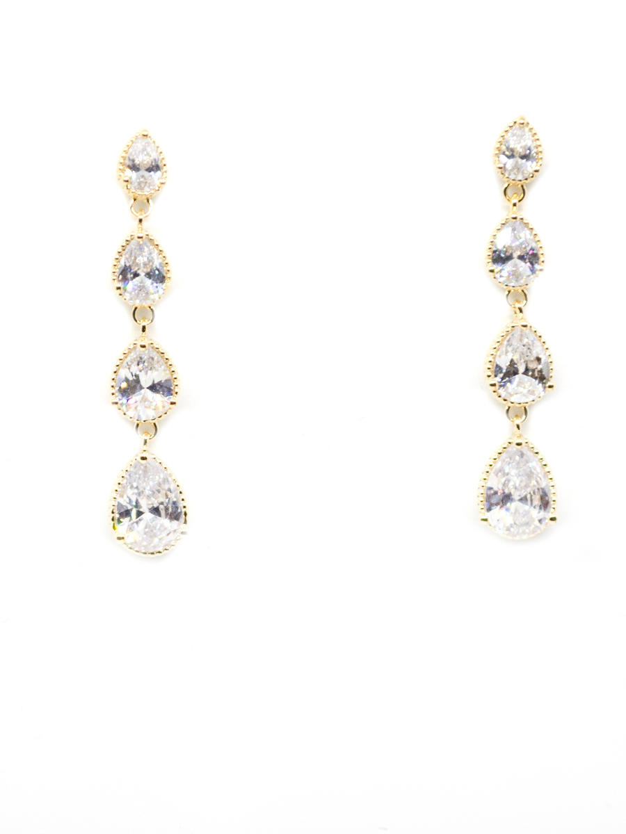 DS BRIDAL    DAE SUNG . - CZ EARRING